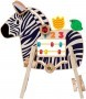 Manhattan Wooden Toy Safari Zebra Activity Center